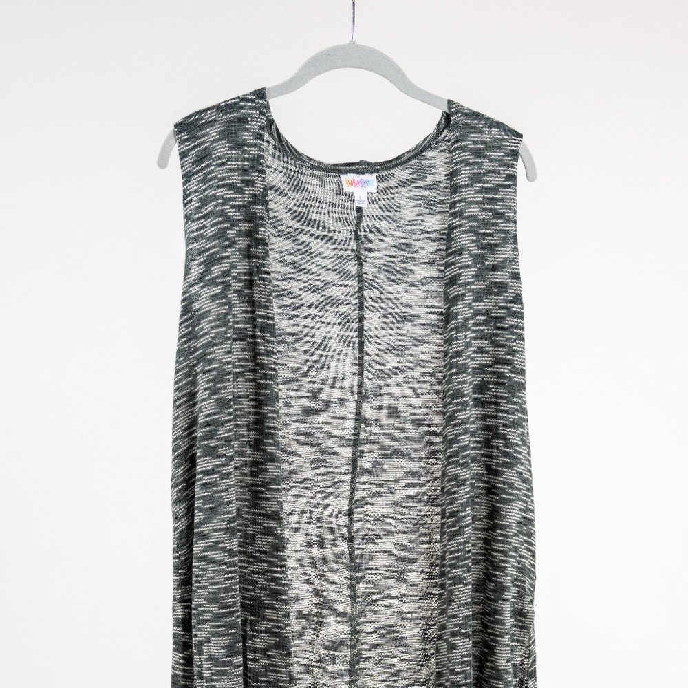 Lularoe light gray duster size L